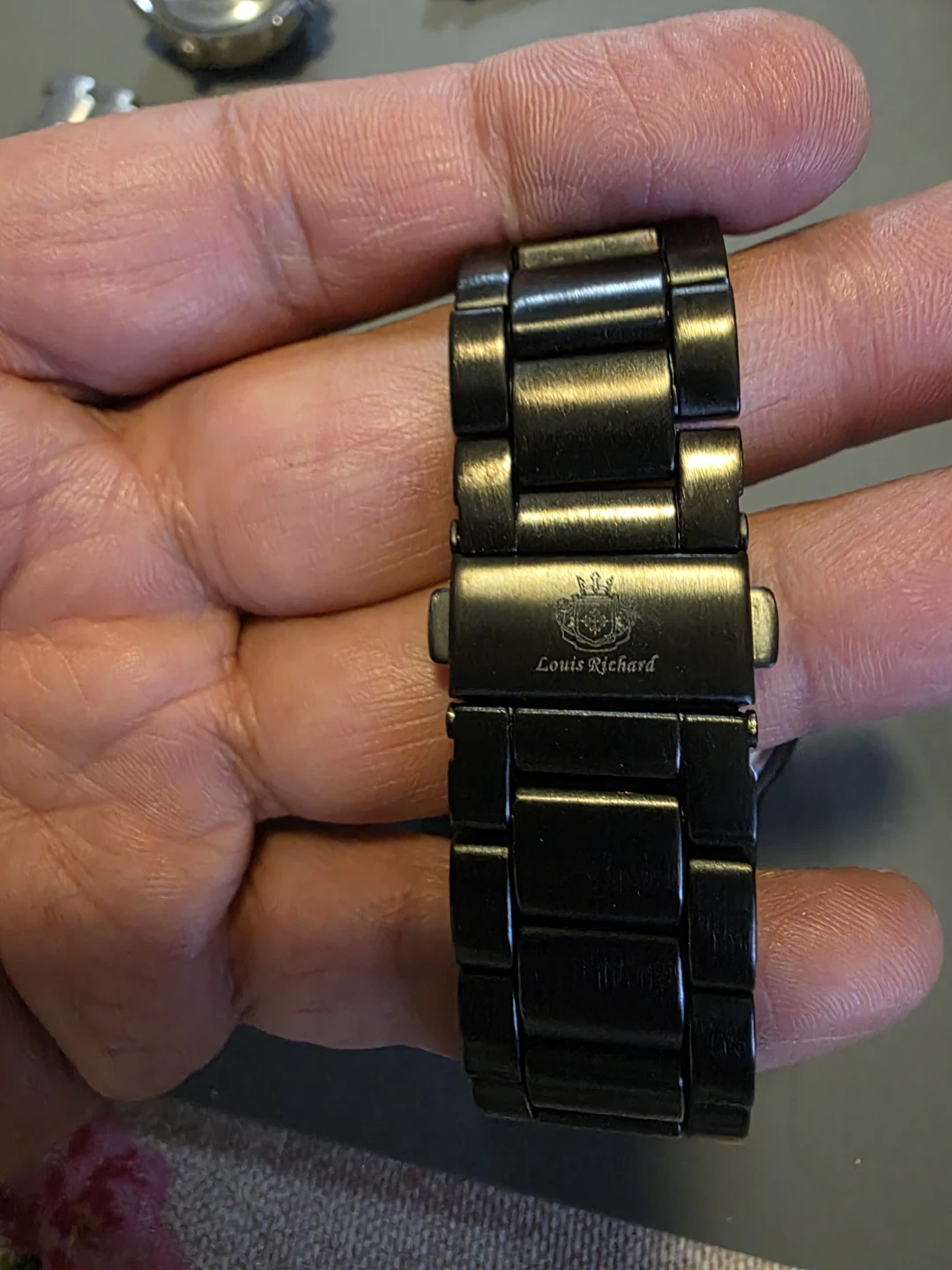 Louis Richard Black Metal Watch - photo 5