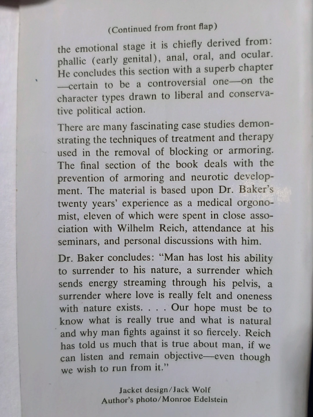 Man in the Trap, 1967 study Blocked Sexual Energy - photo 3