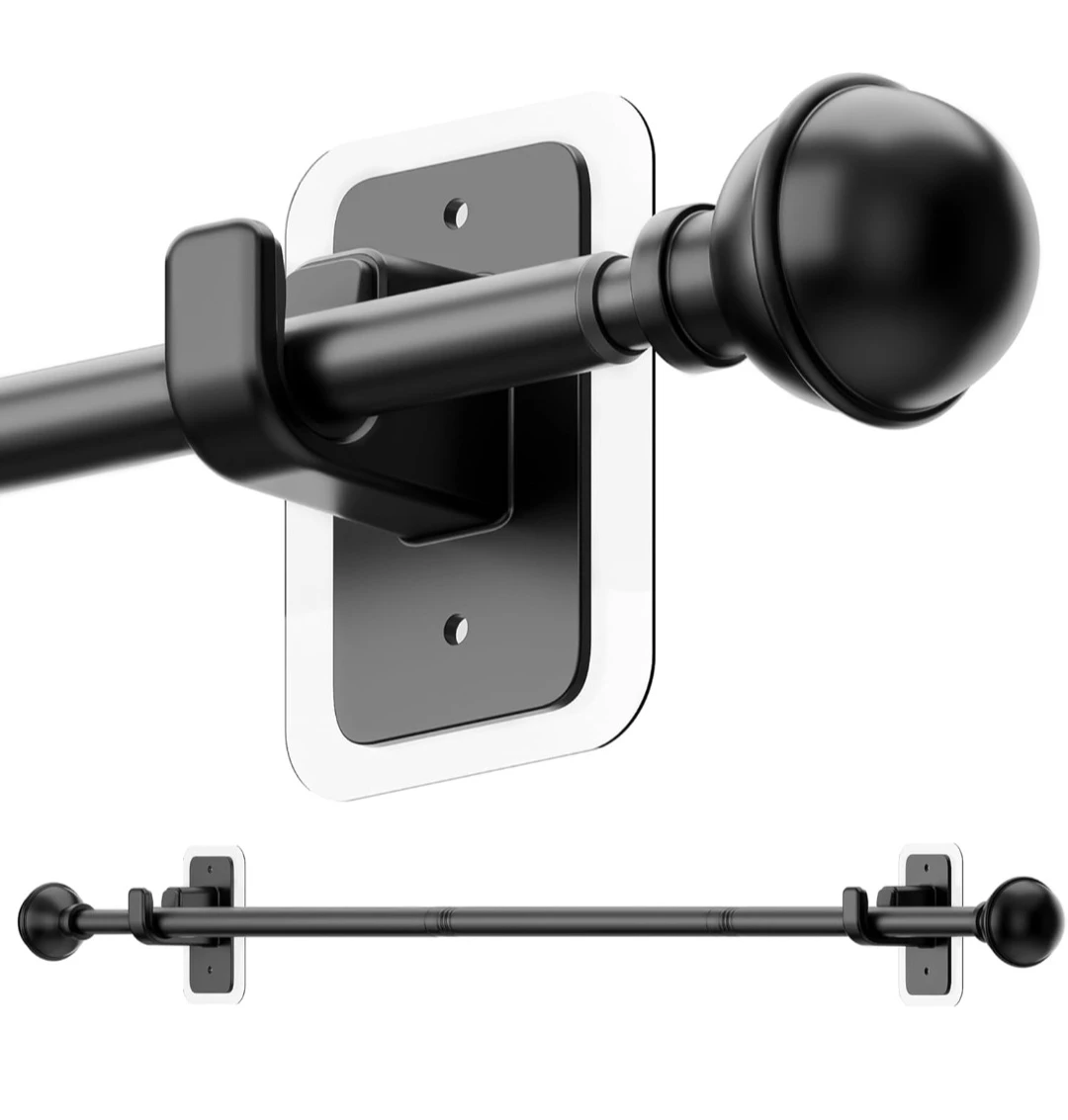 Adjustable Curtain Rods No Drill 27"-90"