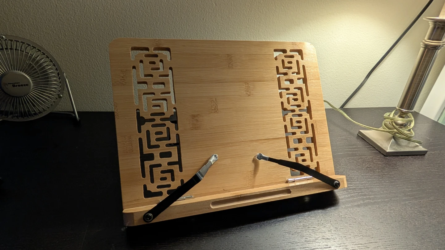 Bamboo Book Stand