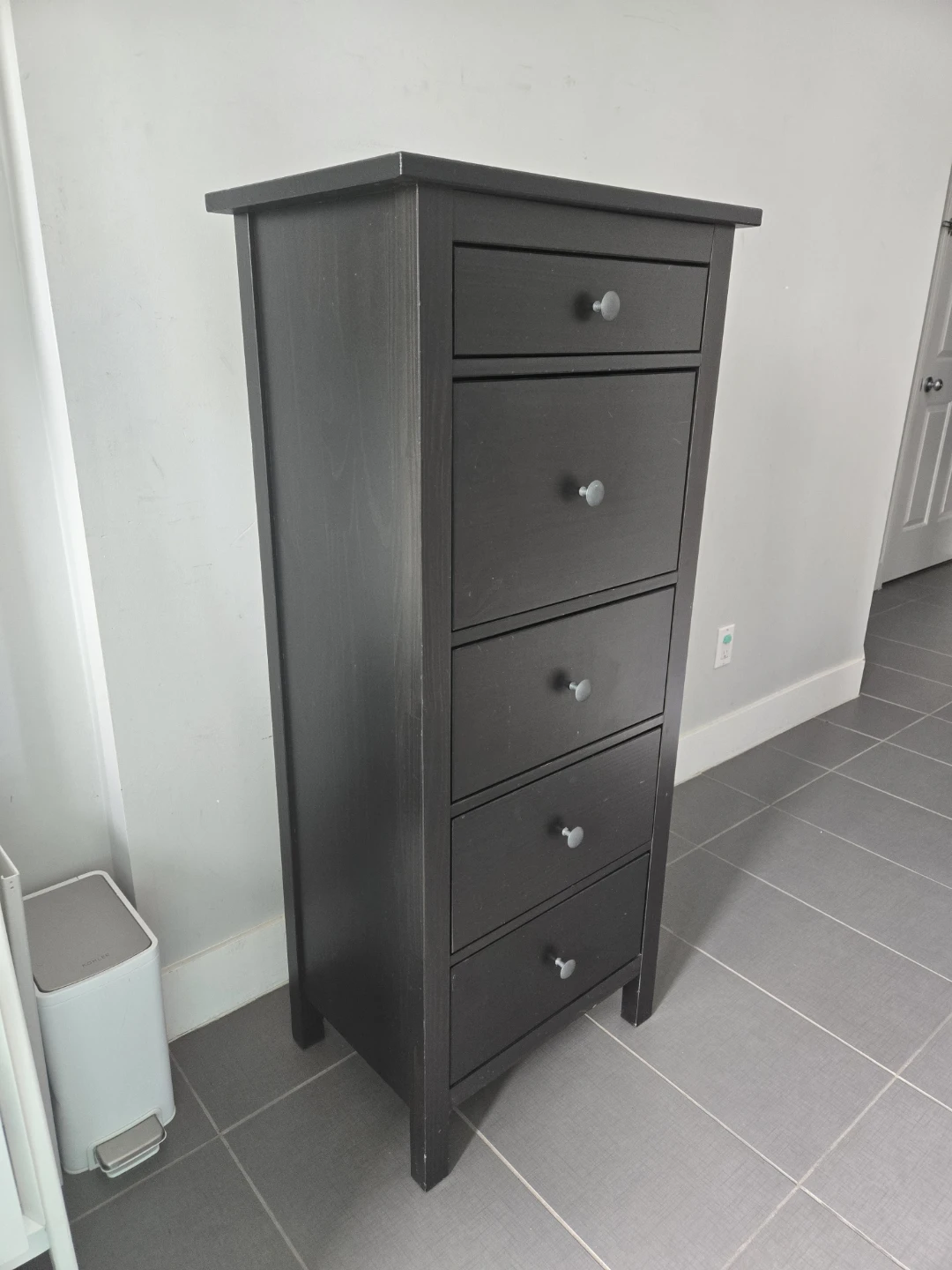 Ikea discontinued solid wood tall boy dresser hemnes