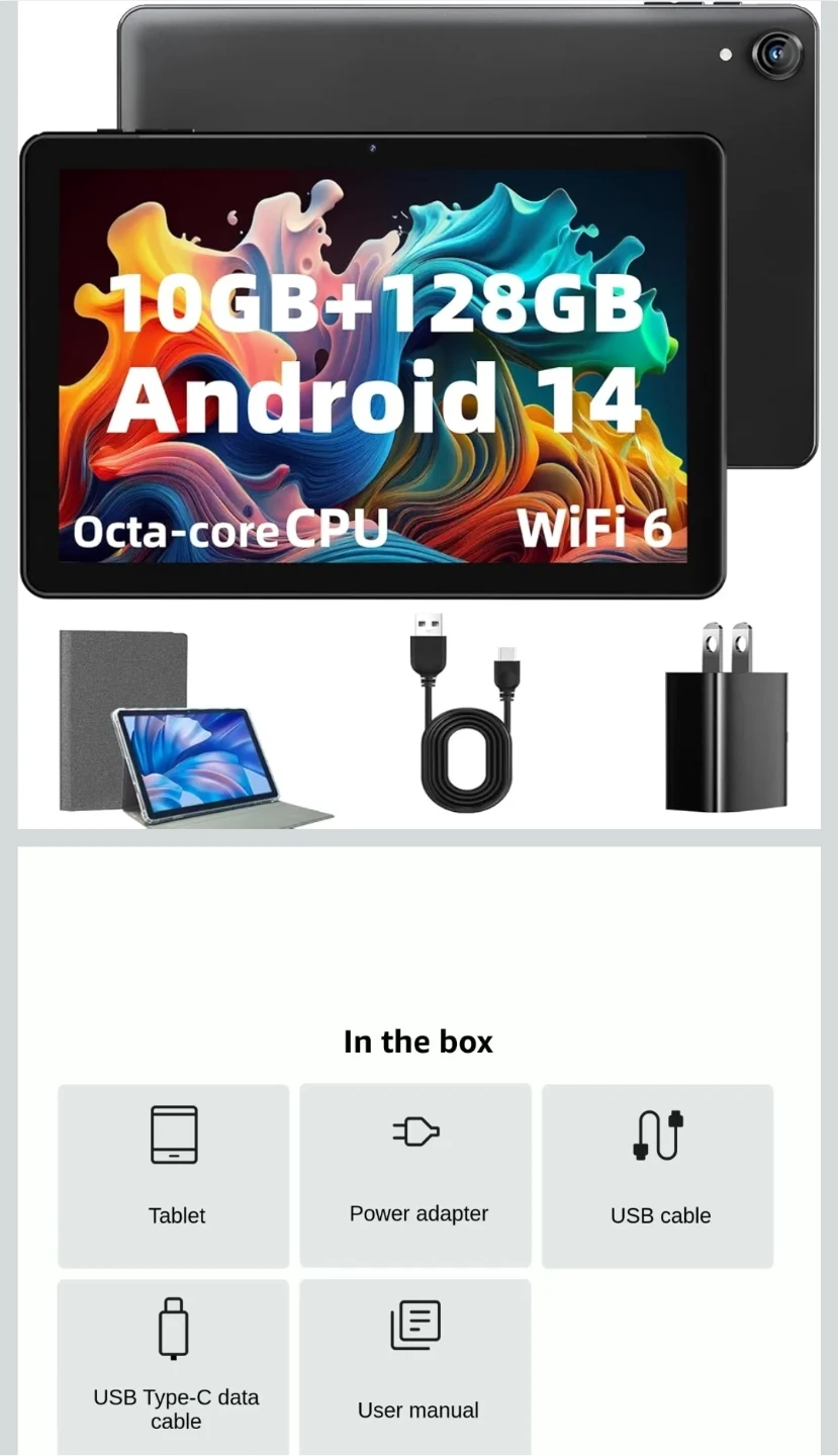 New Rebecco Android Tablet 10 Inch - Android