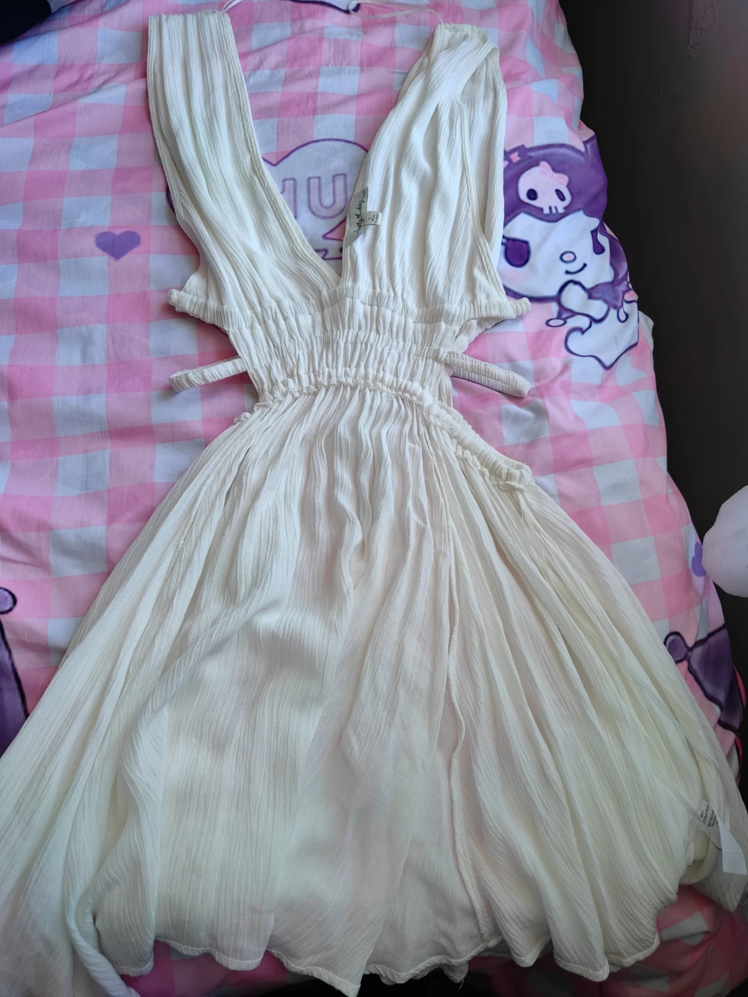 Women's White Cut-out Maxi Dress - photo 2
