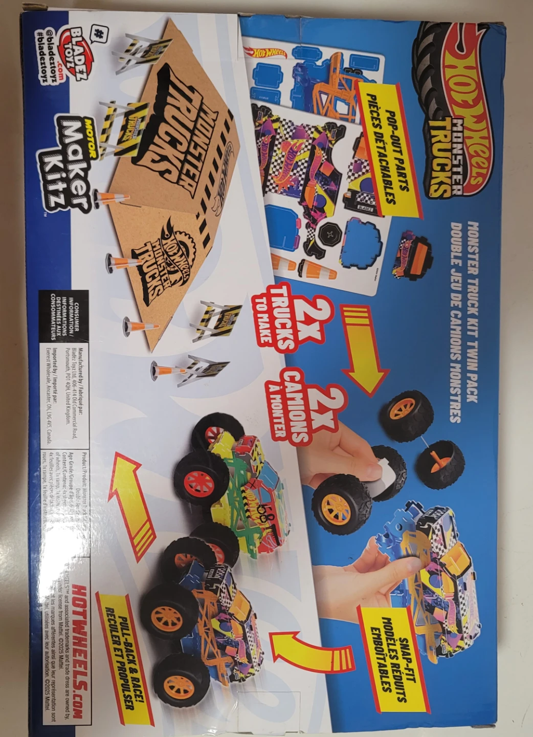 Hot Wheels Monster Trucks Motor Maker Kitz Twin Pack