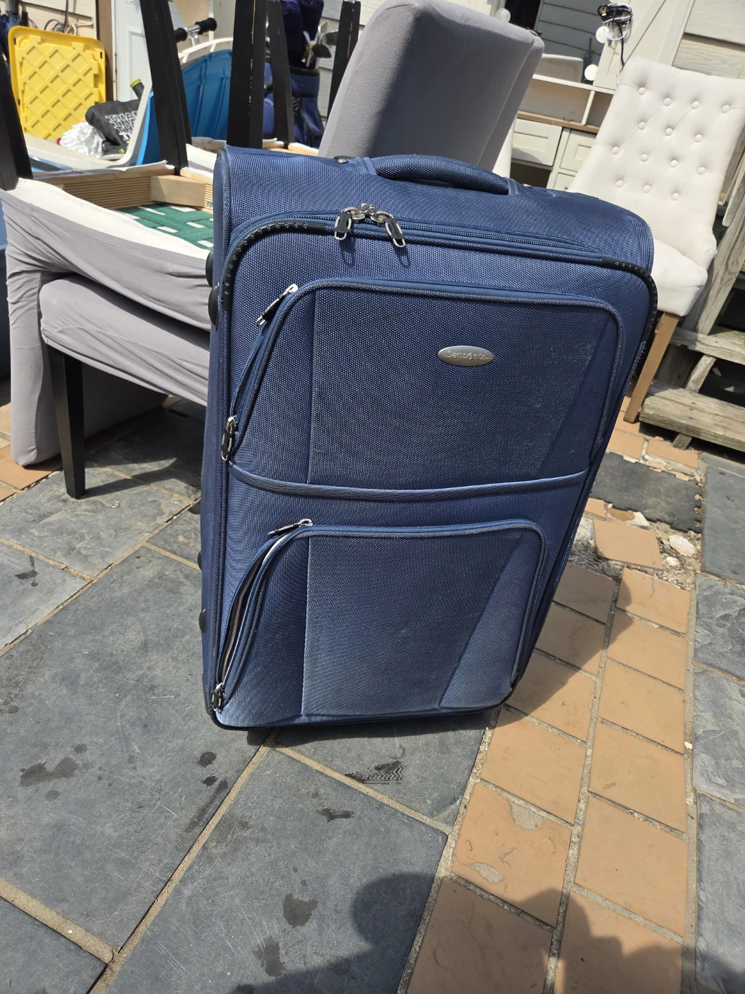 Samsonite Blue Hardside Spinner Suitcase