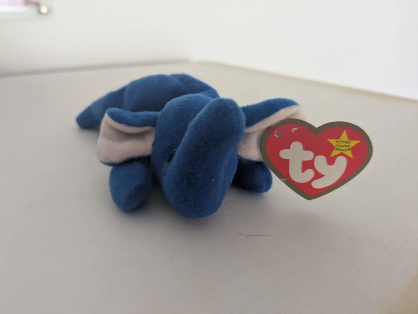 Ty Teenie Beanie Babies Peanut the Royal Blue Elephant