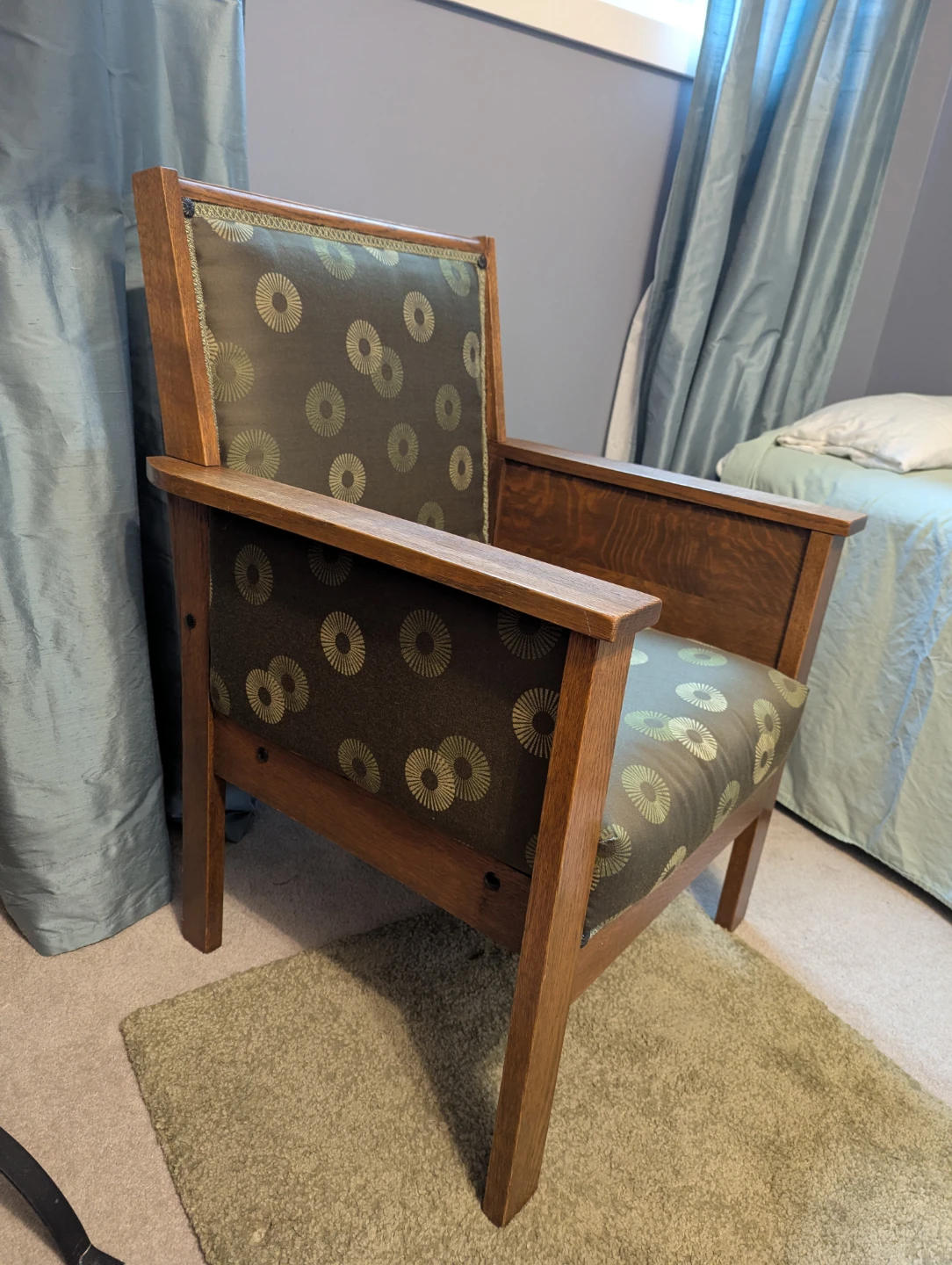 Solid oak side chair - photo 2