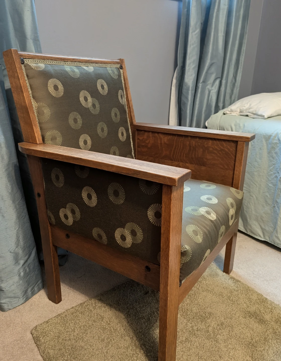 Solid oak side chair - photo 3