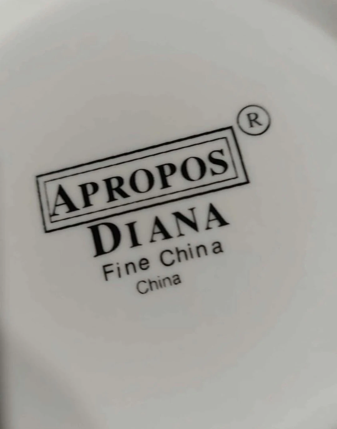 Apropos Diana Fine China Plate and Cup Set - photo 2