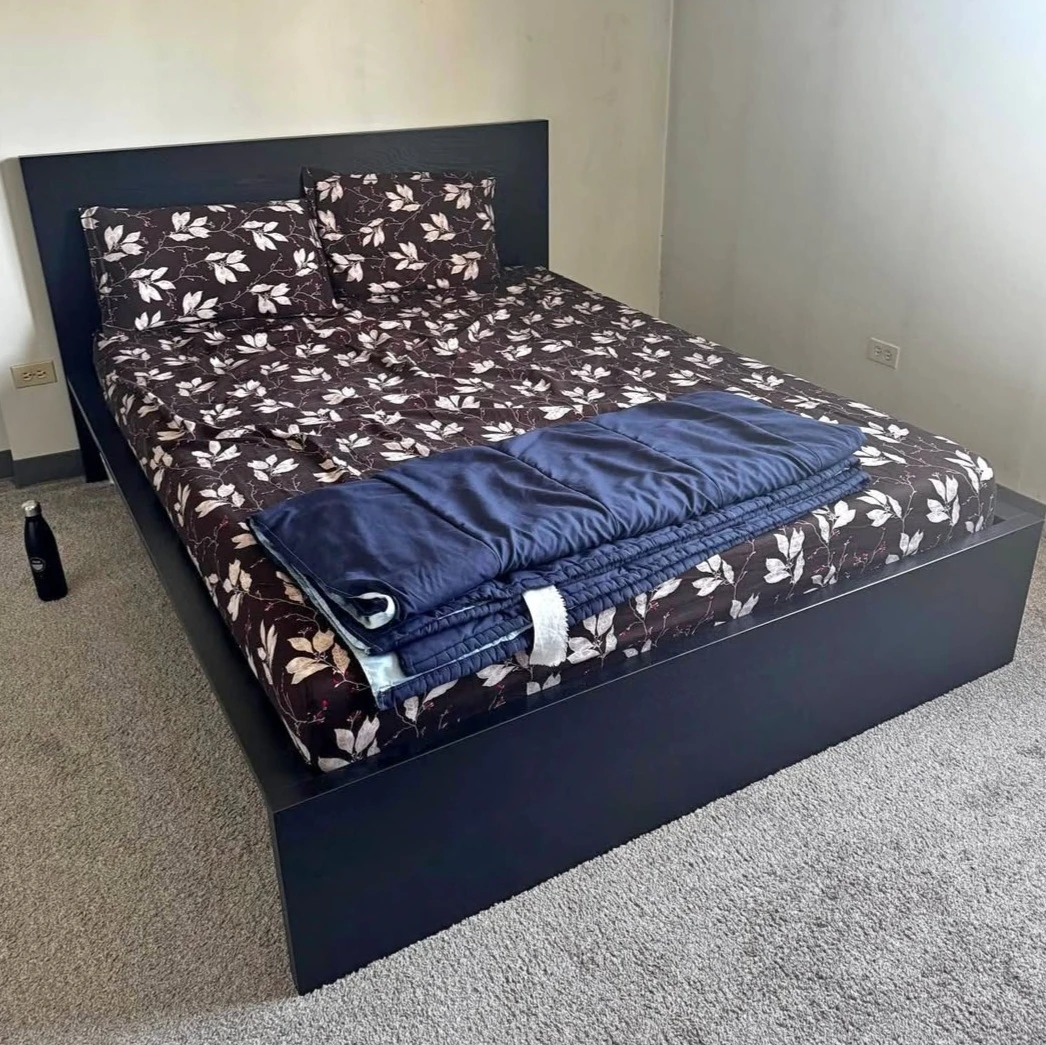 Delivery Available: Queen Size bed frame and mattress
