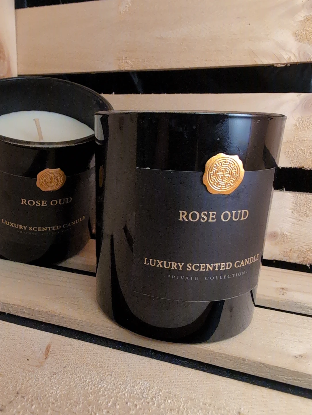 Rose Oud Luxury Scented Candle - Private Collection - photo 2
