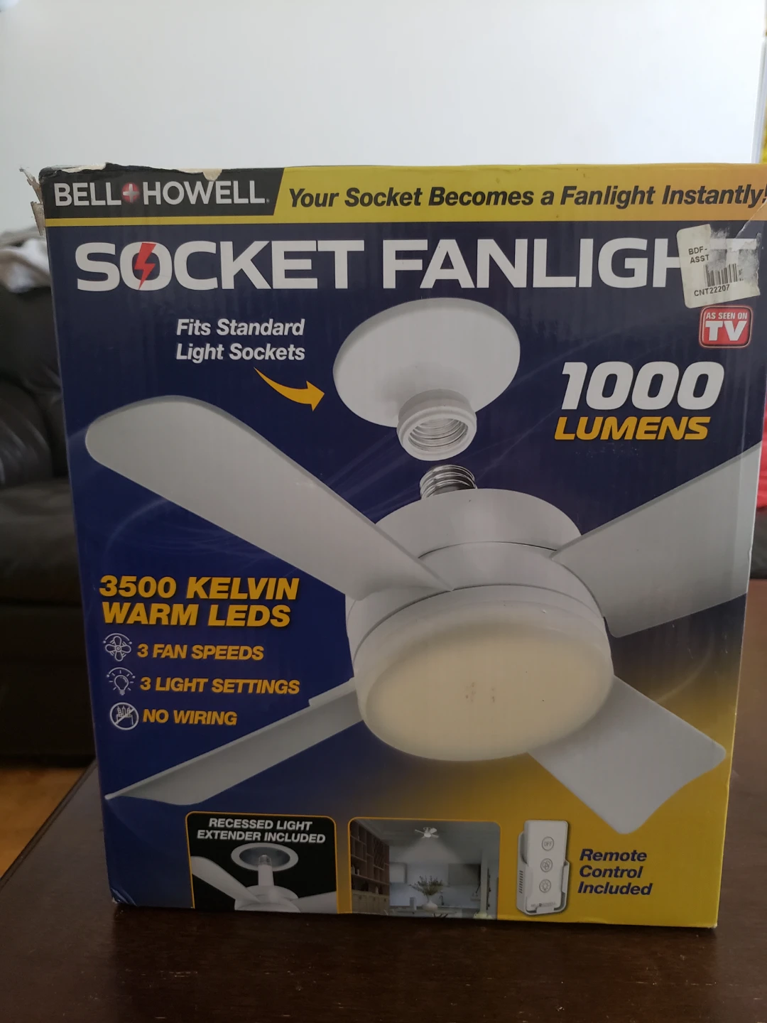Bell + Howell Socket Fanlight - 15.75" Wing Span