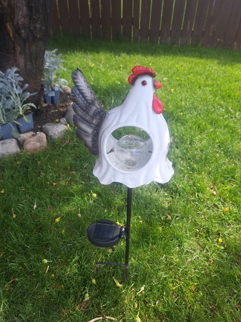 Rooster Planter and Solar Light Set - photo 3