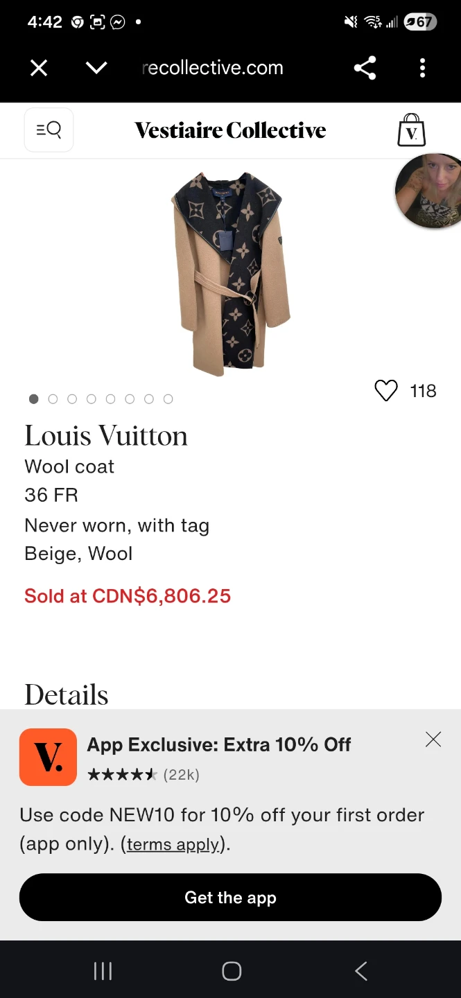 Louis Vuitton monogram Wool Coat - photo 4