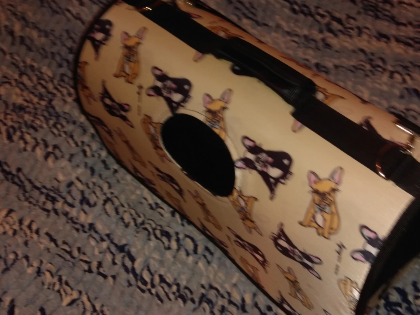 French Bulldog Print Pet Carrier Bag