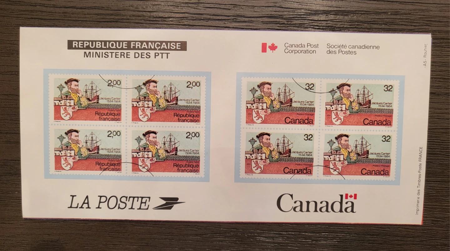 Vintage Jacques Cartier 1534-1984 Stamp Collection - photo 2