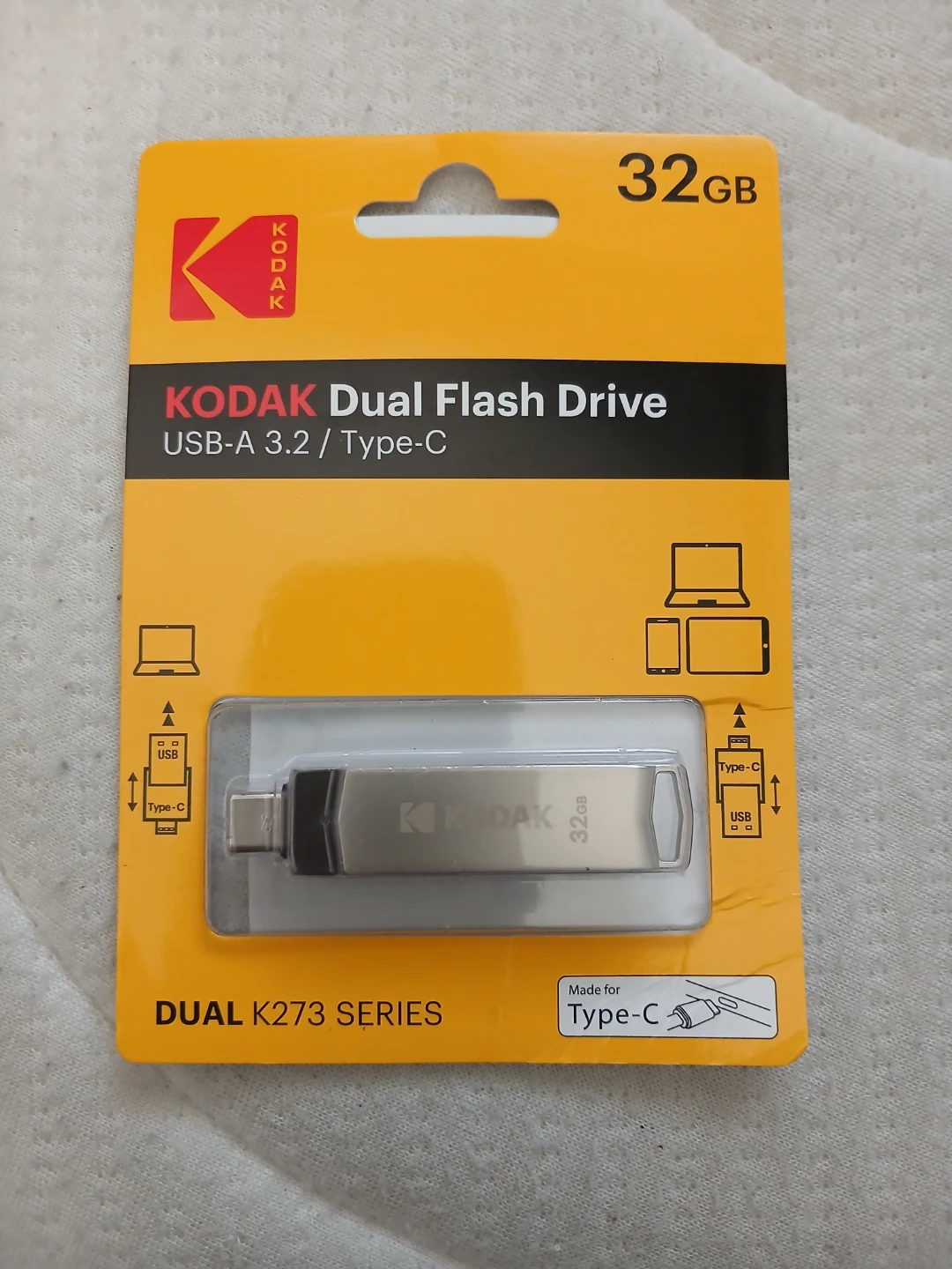 Kodak Dual Flash Drive 32GB USB-A 3.2 / Type-C