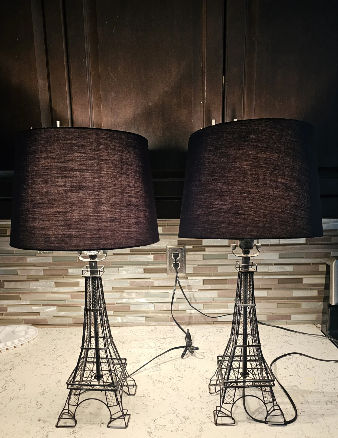 Multiple items, sold as a set.  Wall art and Eiffel Tower lamps. - photo 4