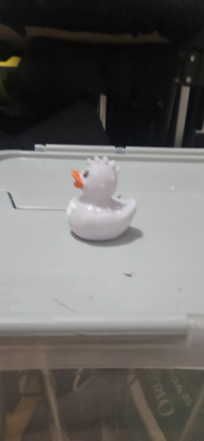 Lavender Polka Dot Rubber Duck Toy - photo 2