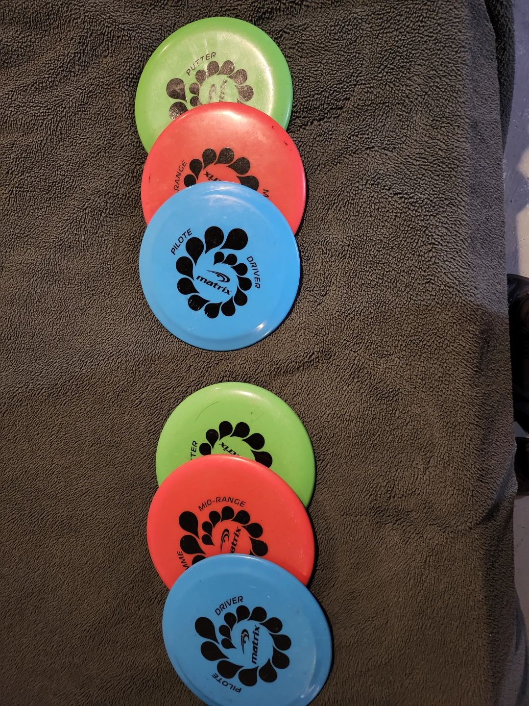 Matrix Disc Golf Discs - Putter, Mid-Range, Driver (Set of 6)