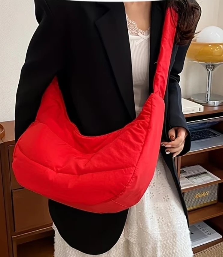 Red Puffer Shoulder Bag - photo 2