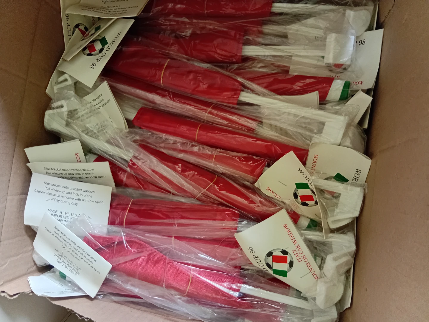 Italian  cloth  material flags 700 of them - photo 5