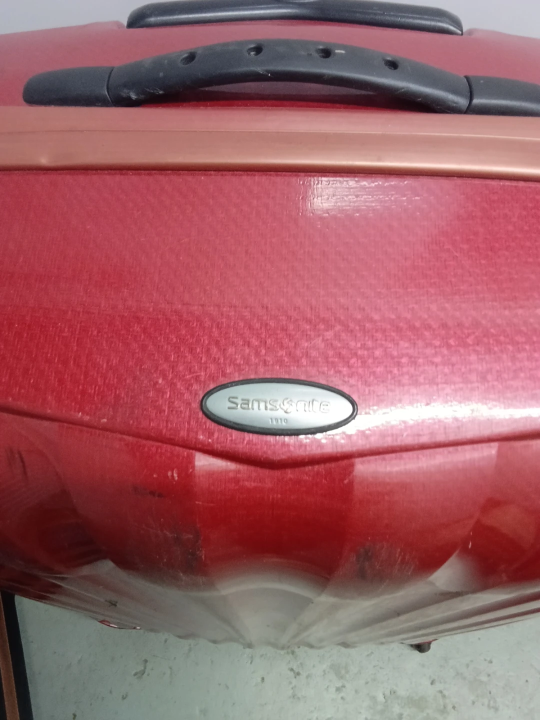 Red Samsonite Suitcase