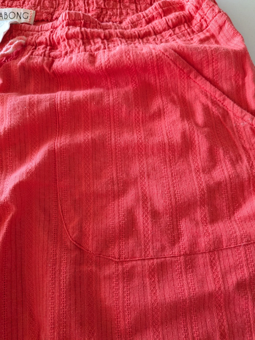 Billabong Coral Pink Gauze Wide Leg Pants Size M - photo 3