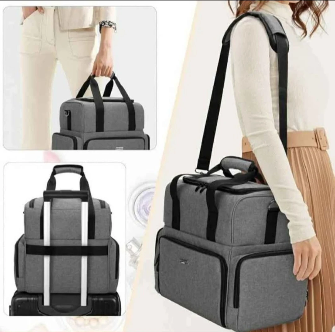 BAFASO 2 Layers Travel Makeup Bag with ... - photo 3