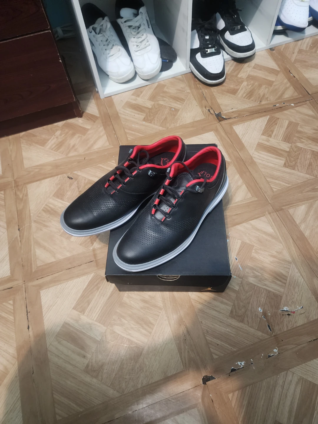 Jordan Golf Shoes Black Red Size 8 - photo 3