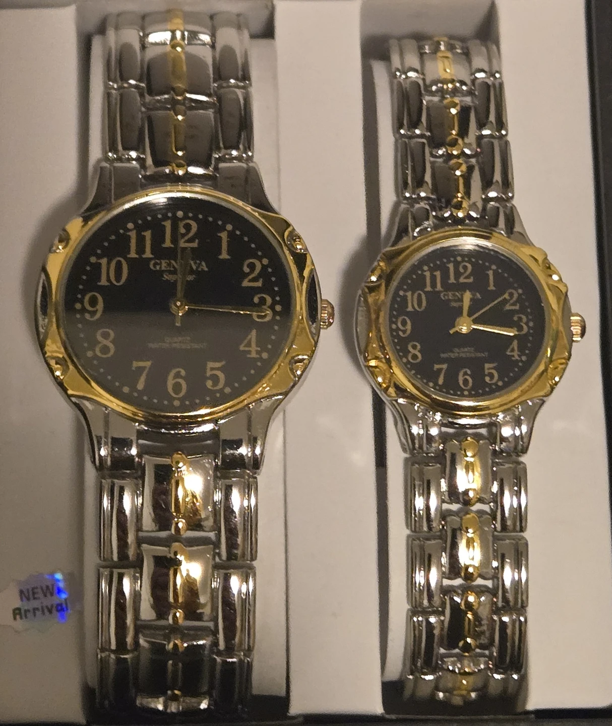 (NOS) Geneva Superior His & Hers Watch Set, New with Case - photo 3