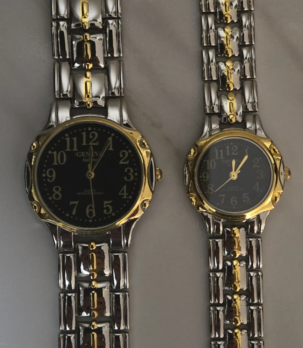 (NOS) Geneva Superior His & Hers Watch Set, New with Case - photo 5
