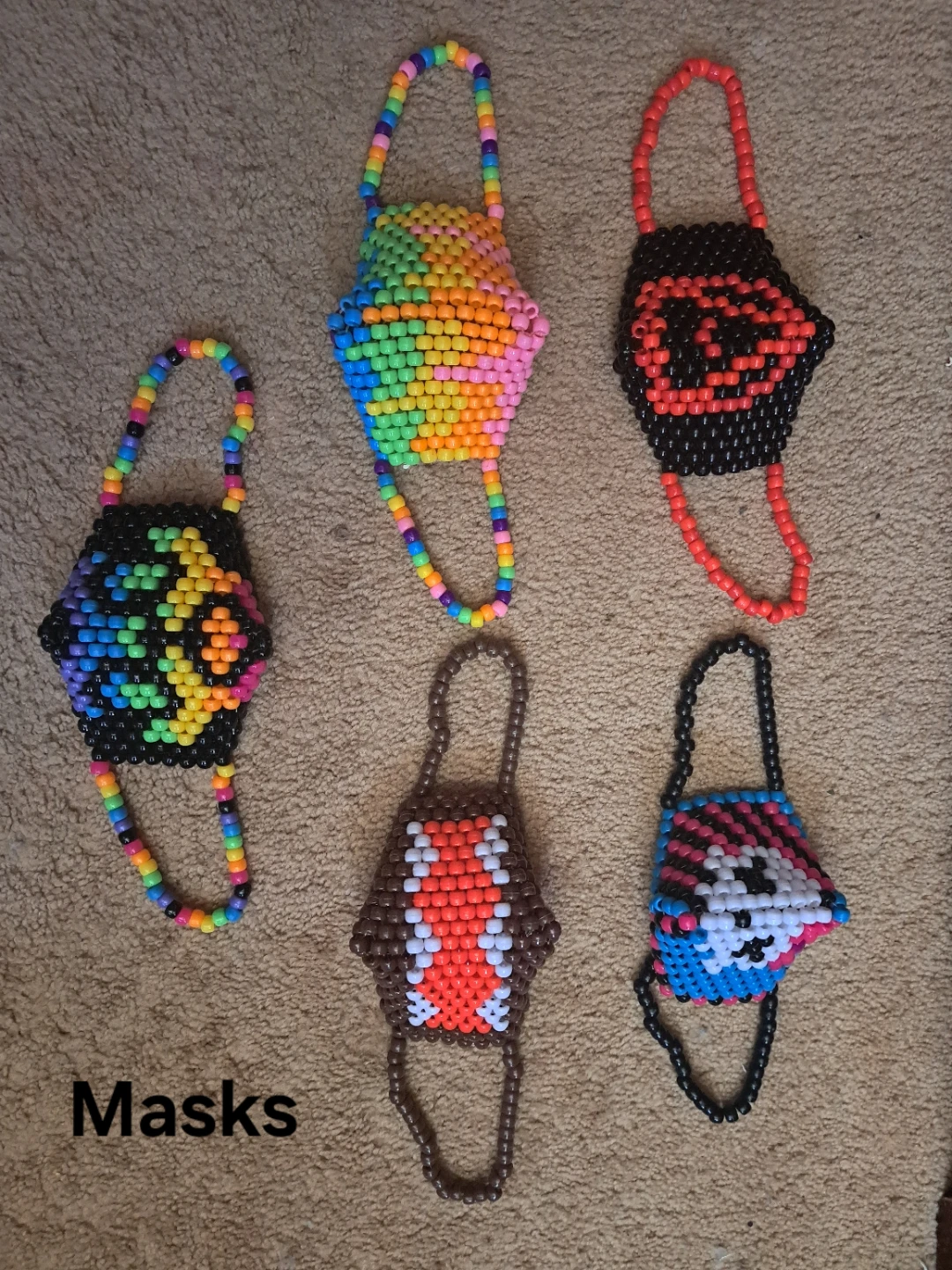 Kandi Masks, Cuffs and Other