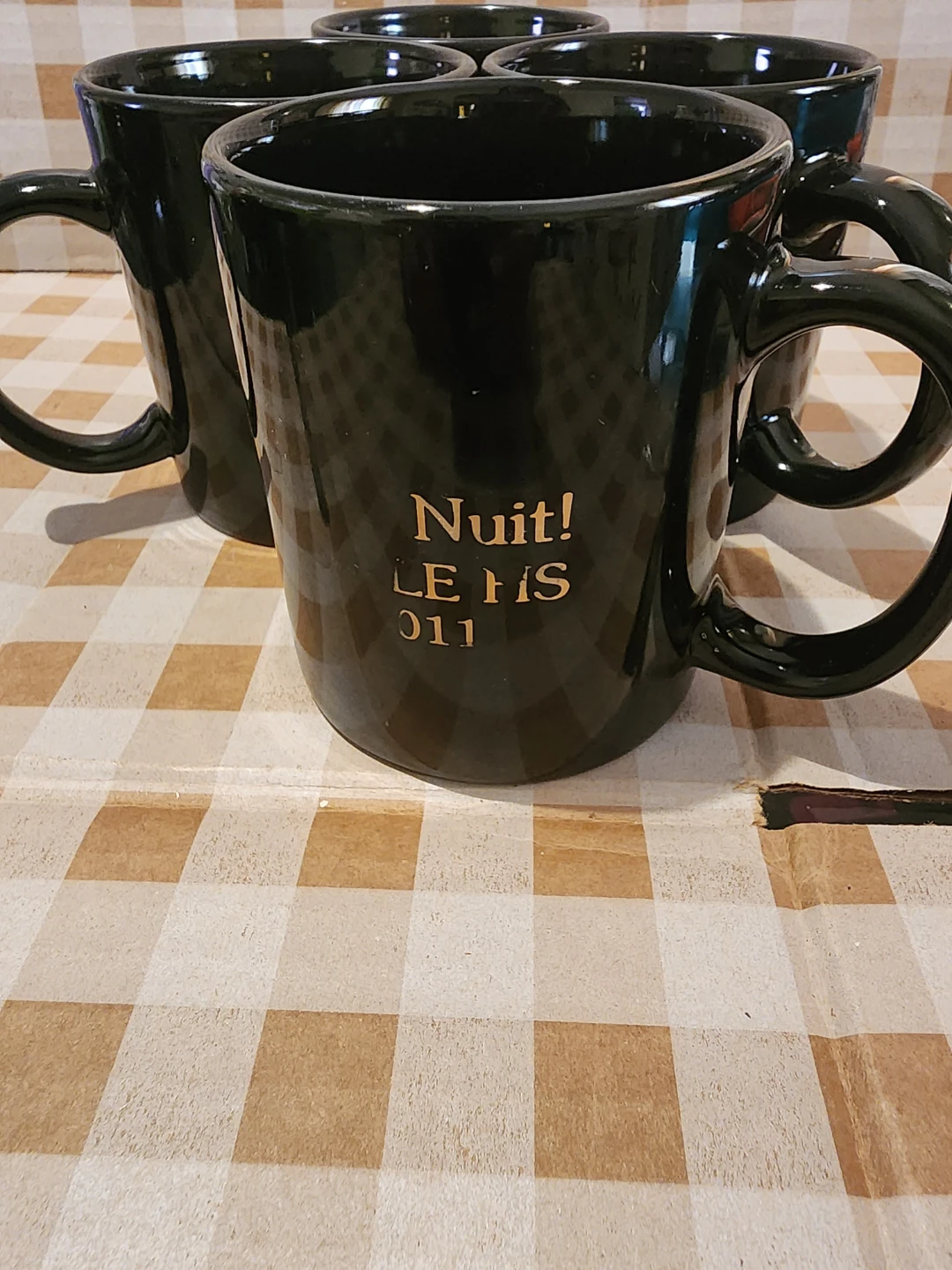Set of 4 Black Mugs - photo 4