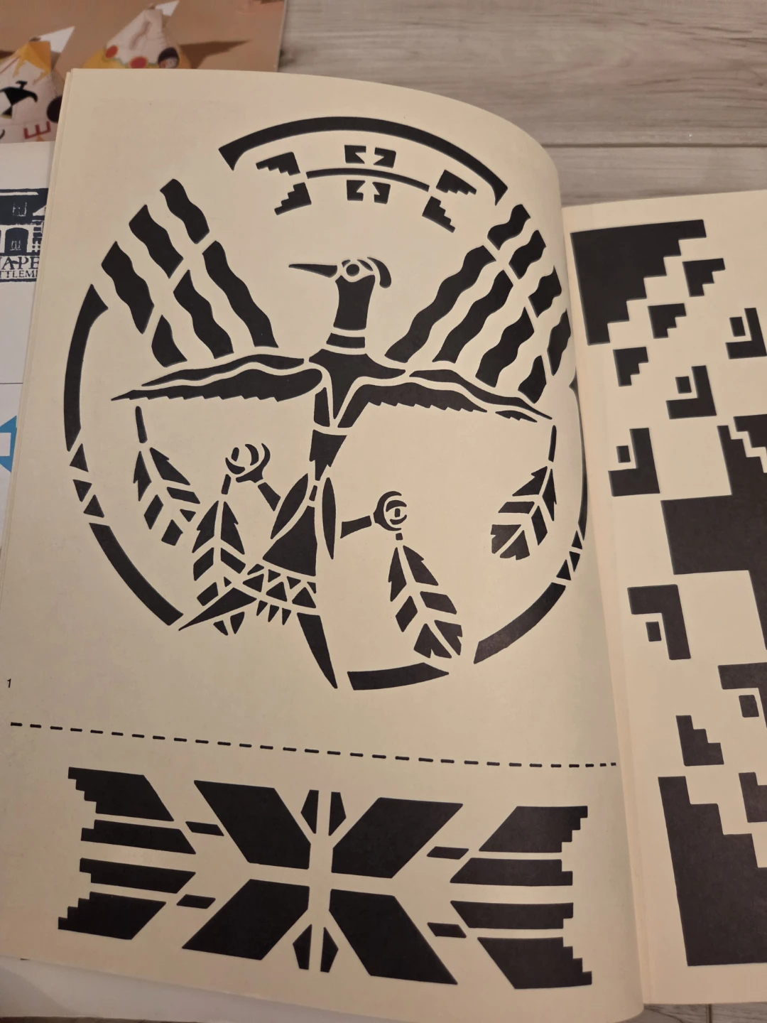 American Indian Stencils, Teepee Village,  & Sign Laungage Book - photo 3