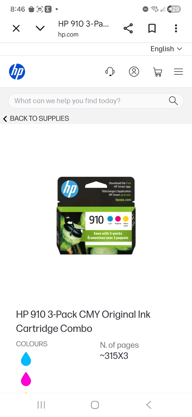 HP 910 Ink Cartridge Combo - photo 2