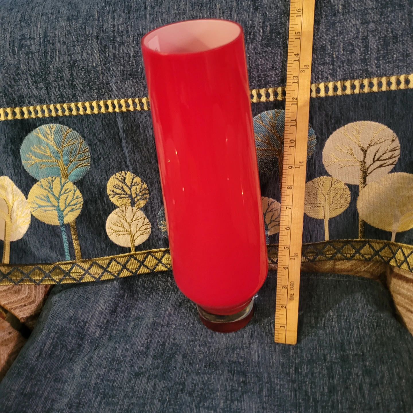 Red Glass Vase