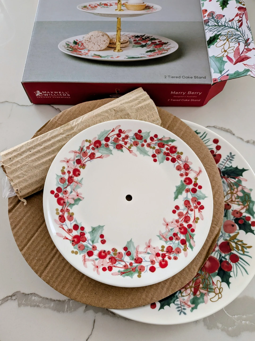 Brand NEW Maxwell Williams Merry Berry 2 Tiered Cake Stand - photo 3