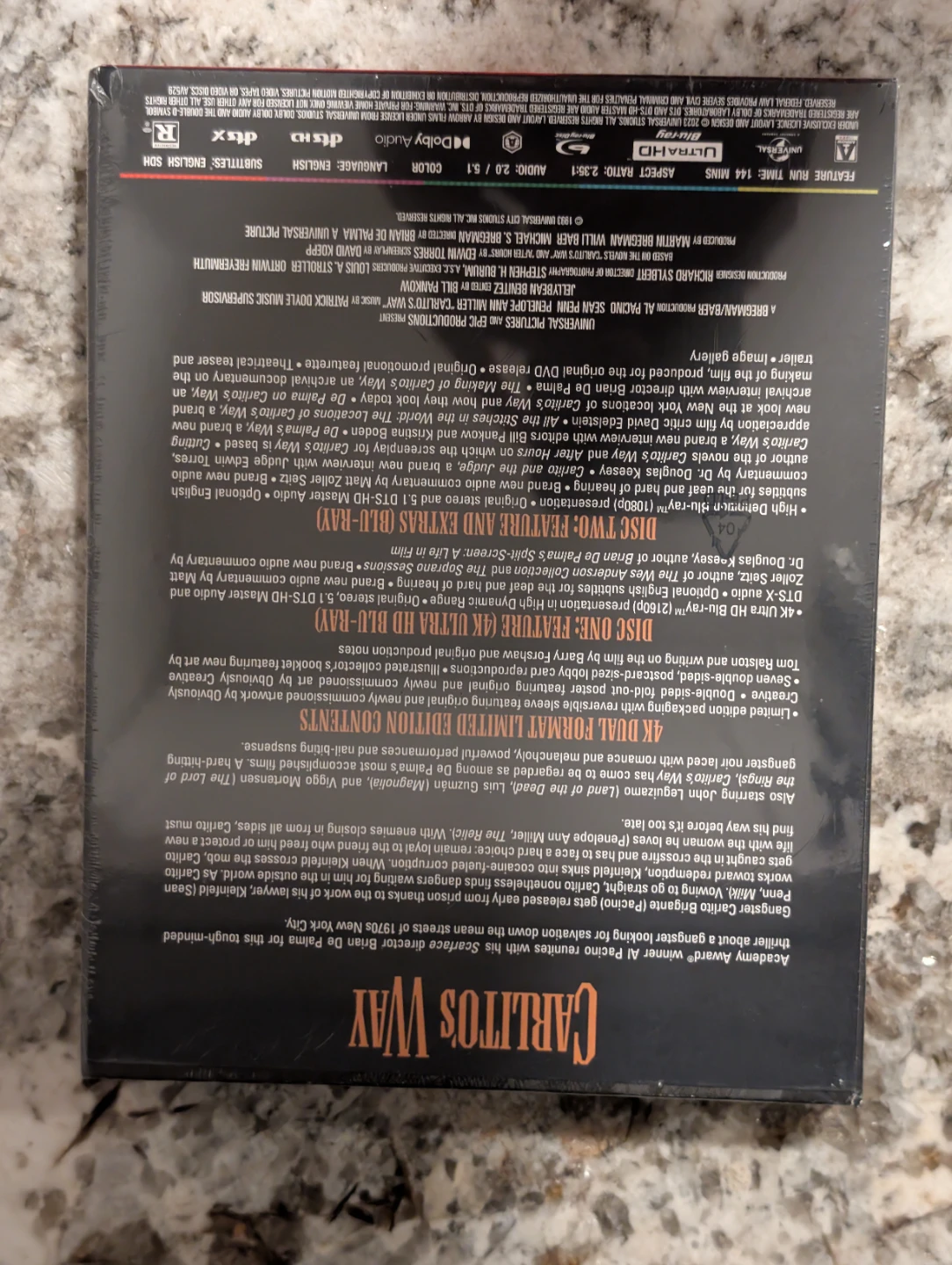 Carlito's Way 4K UHD Blu-ray Steelbook - photo 3