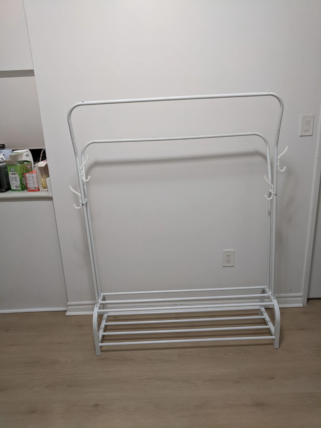 Garment Rack with Shoe Shelf