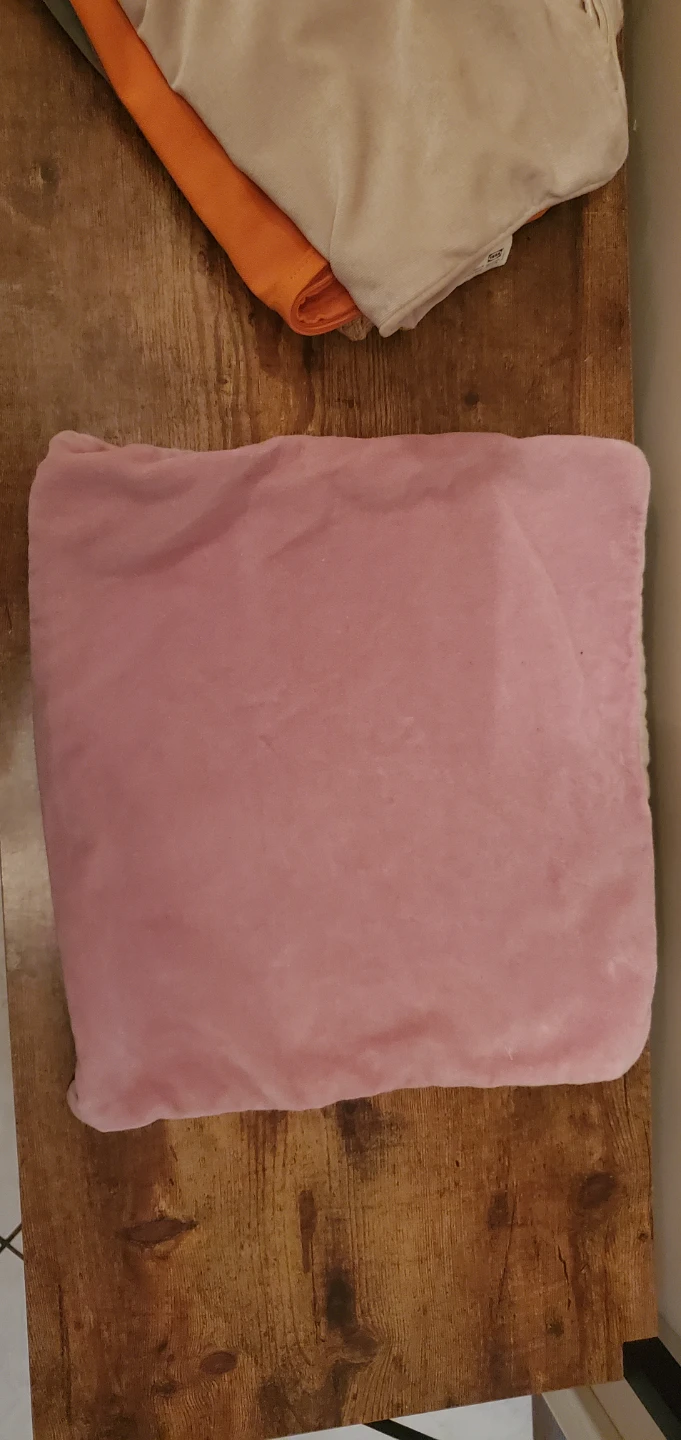 Pink Plush Throw Pillow Cover - Reversible - ⚽️