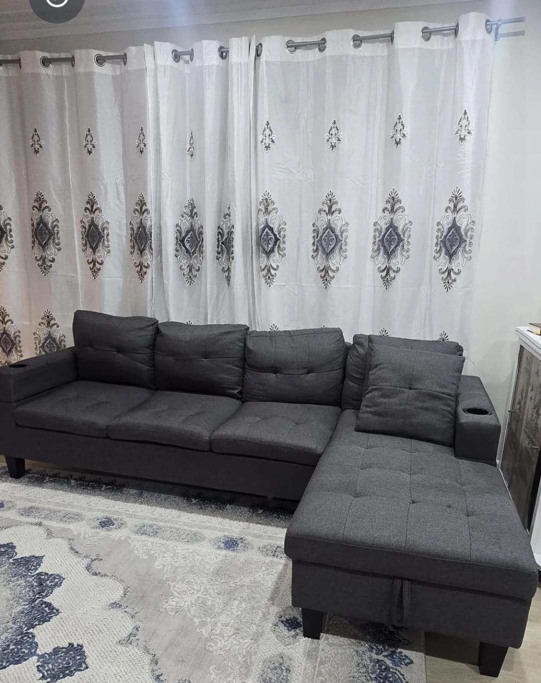 Charcoal Grey Sectional Sofa