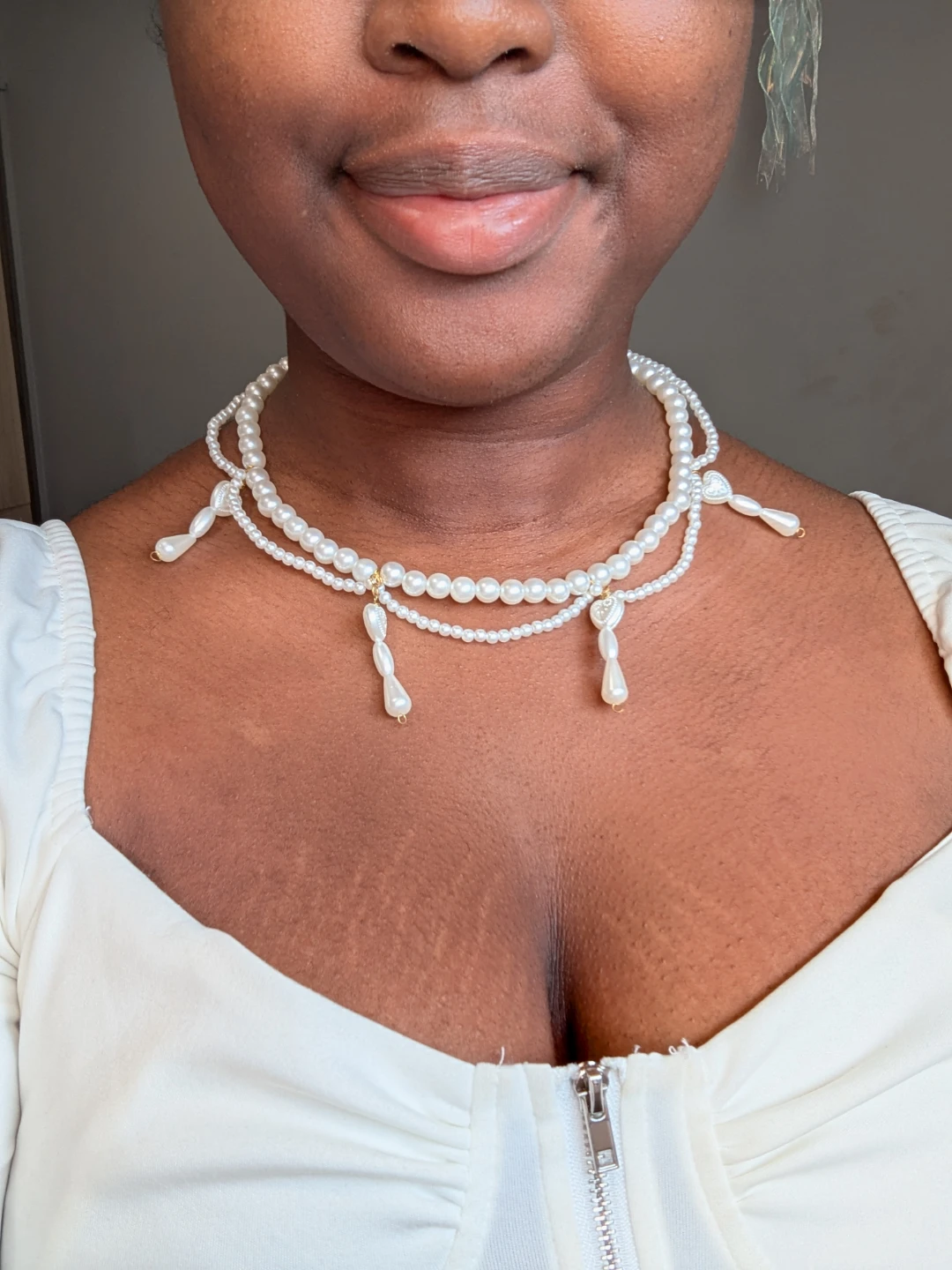 Elegant mythical pearl necklace set - photo 2