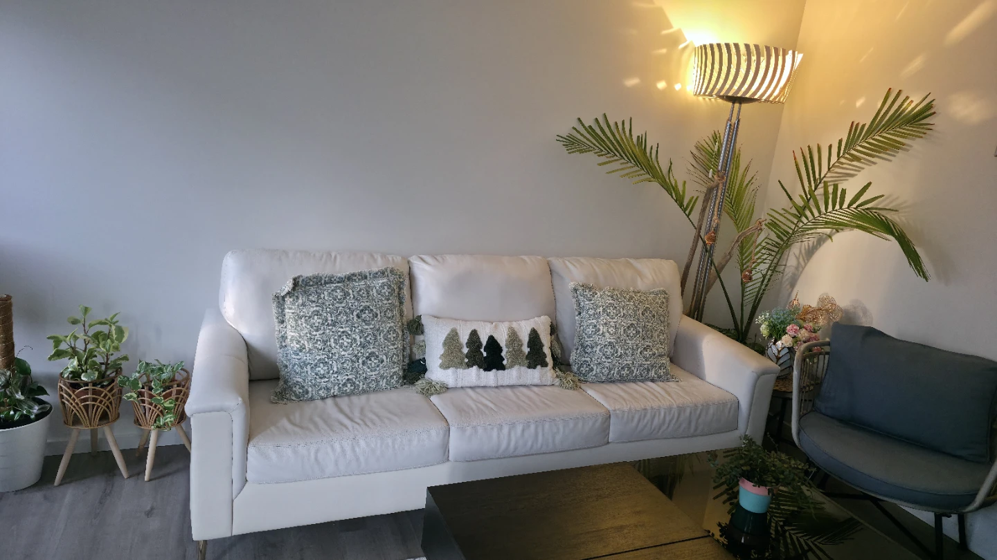White leather sofa for sale