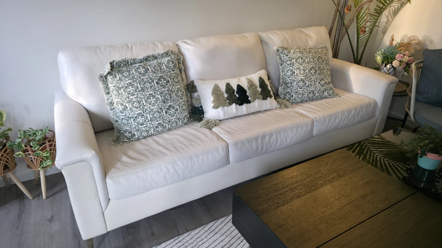 White leather sofa for sale - photo 5