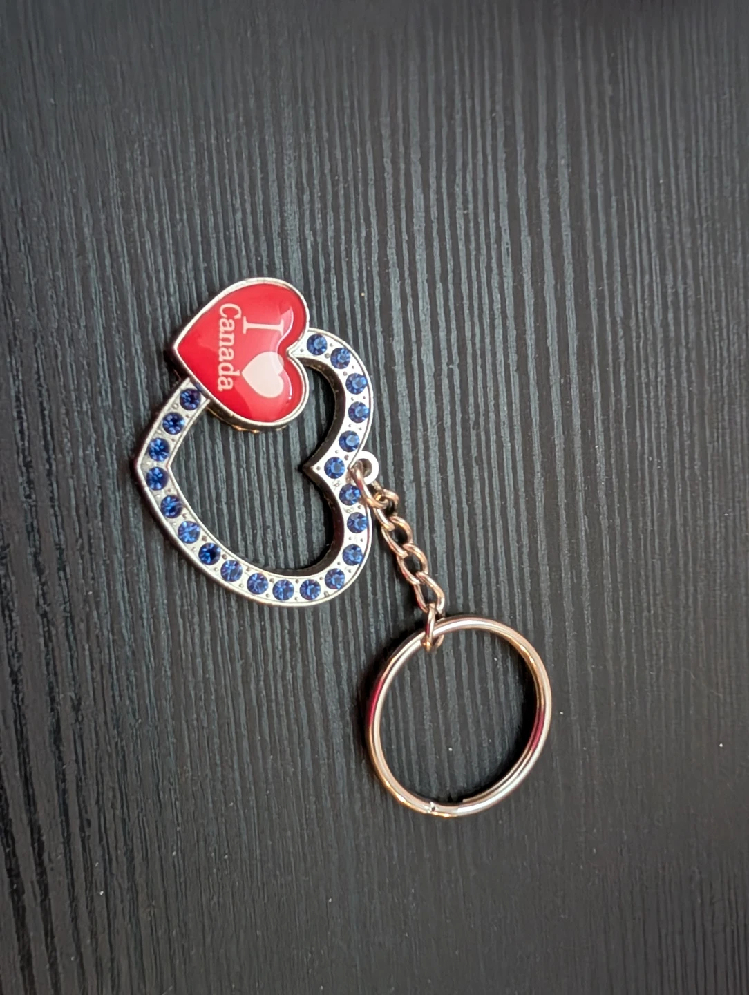I Love Canada Heart Keychain