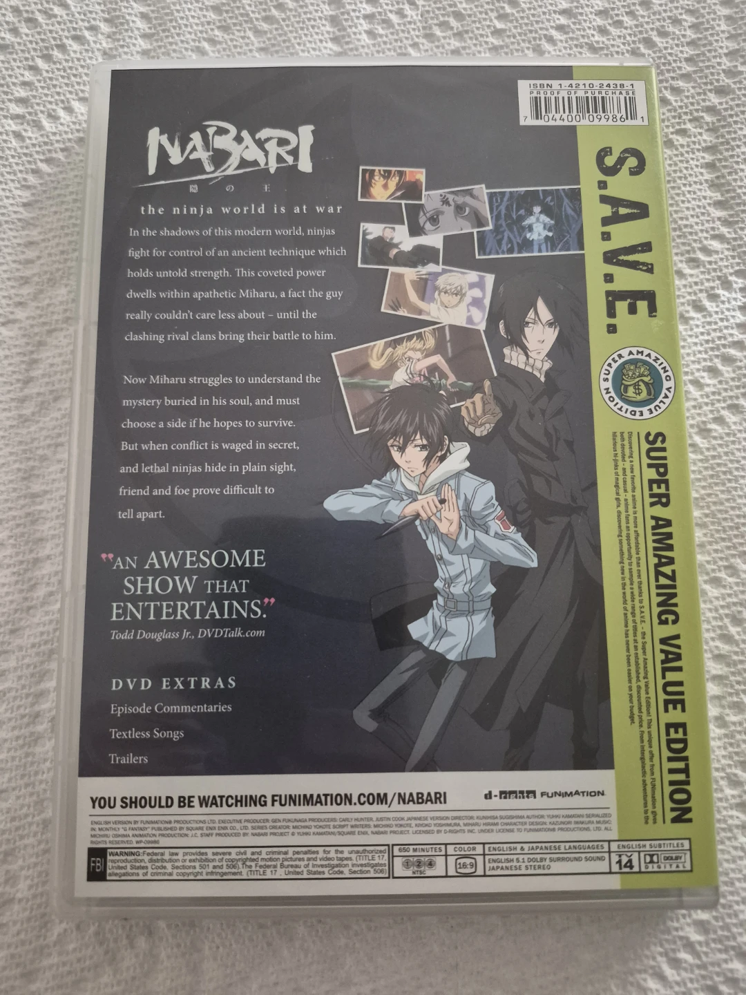 Nabari The Ninja Anime Complete Series DVD Set - photo 2