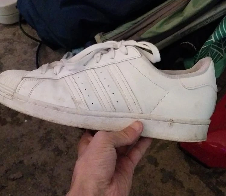 White Adidas Superstar Sneakers - photo 2