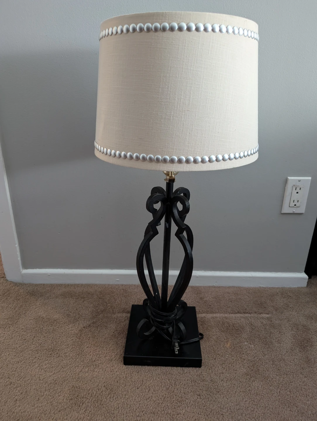 Table Lamp with Decorative Trim