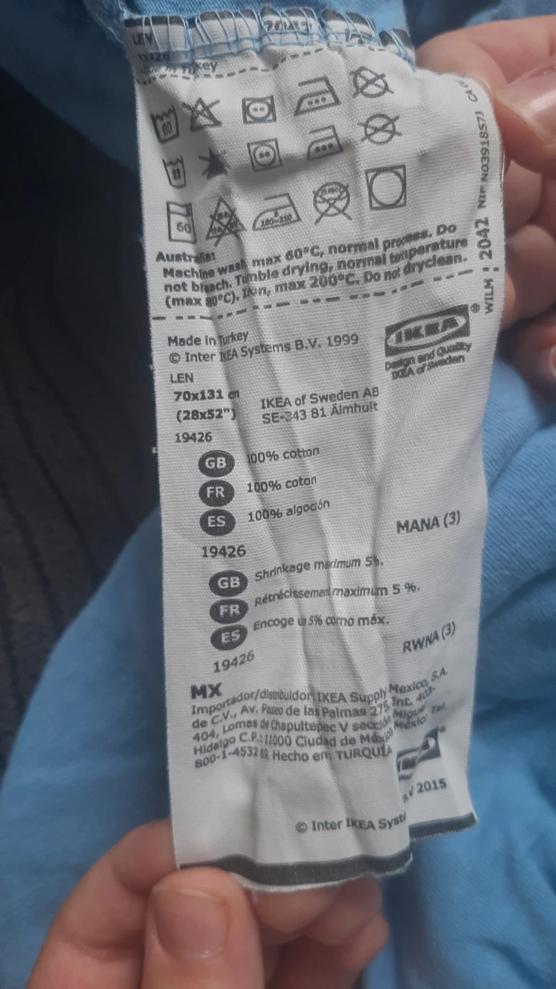 IKEA LENAST Fitted Sheet - photo 3